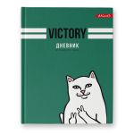 Дневник школьный 1-11 класс, матовая ламинация A5+ 40 л. 12 шт, твердый переплет 60 г/м², Victory 40ДТ5_000032, Светоч