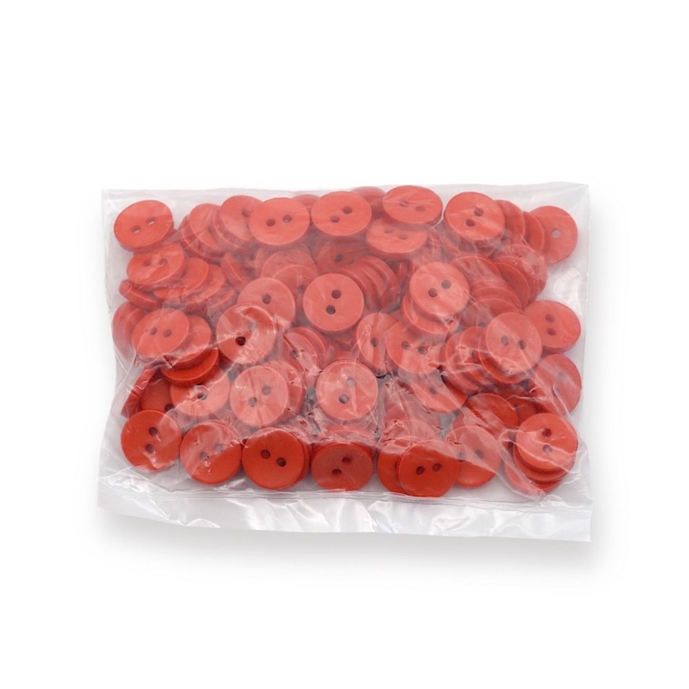 Пуговицы 2 прокола 18L, 11 мм, (Orange2 (оранжевый2)), NE74, 144 шт
