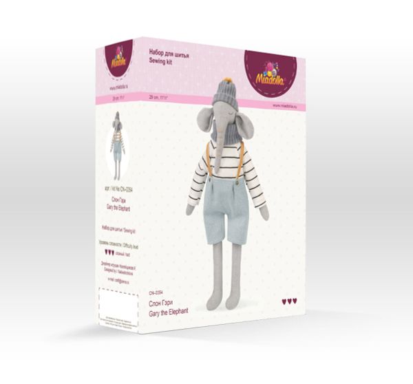 Набор для шитья игрушки Слон Гэри 29 см, Miadolla CN-0354