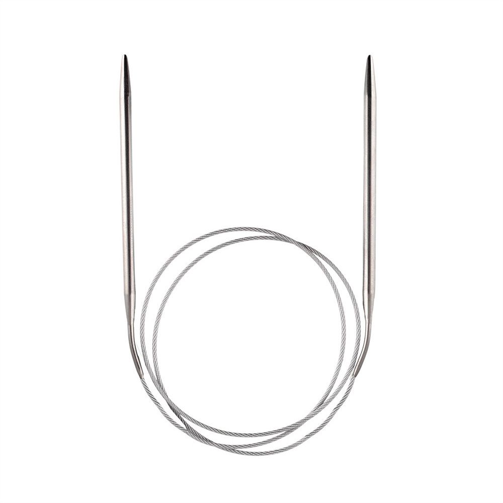 Спицы круговые металл ⌀5,0 мм, 100 см, с металлической леской, Gamma MKN