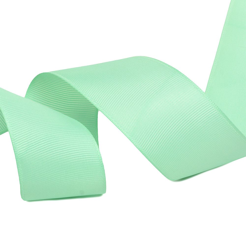 Лента репсовая (в рубчик) 38.0 мм, F199 мятный, уп. 27,4м