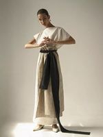 Льняная ткань 140 г/м², 150 см / 20 метров, TBY.DJ.26.1, цв.натуральный