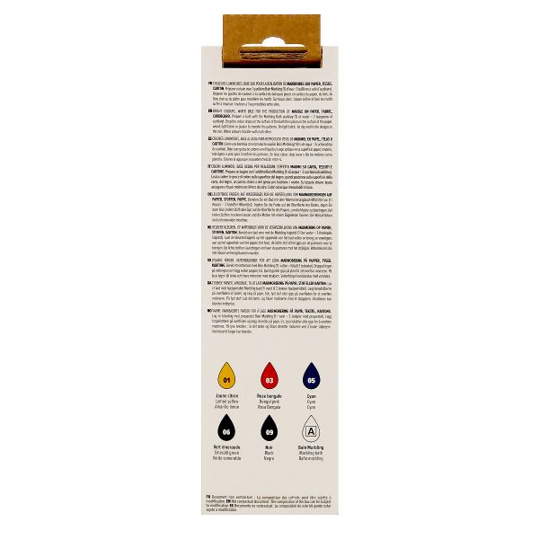 Набор красок Pebeo Marbling Открытие для техники эбру 6 цв. 20 мл