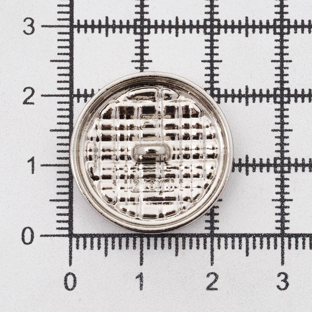 Пуговицы на ножке 36L=23 мм, металл, Silver (серебристый), 10 шт, MP06