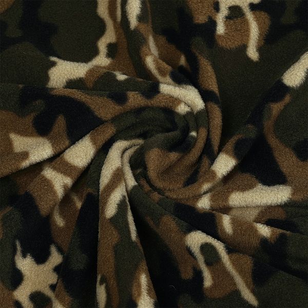 Флис 2-сторонний 190 г/м², 150 см / 10 метров, TBY-0059-К1.10, цв.К1 камуфляж