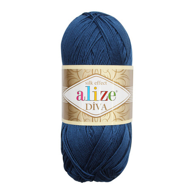 Пряжа Alize (Ализе) Diva / уп.5 мот. по 100 г, 350м, 279 джинс А