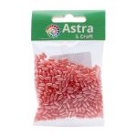 Бусины пластик (жемчуг) 3х6 мм, 15 г, Astra&Craft (пыльная роза), 4AR293/294