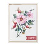 Рамка для картины (фото) пластик с оргстеклом 30х40 см, белый, Gamma ПРК-18