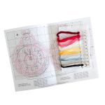 Набор для вышивания нитками МП Студия (Жар-птица), Советская ёлочная игрушка. Часы, 12х9 см