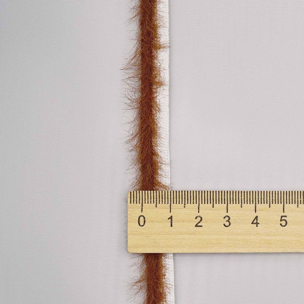 Кант декоративный Синель 10 мм / 45 метров, коричневый, 3AR3045