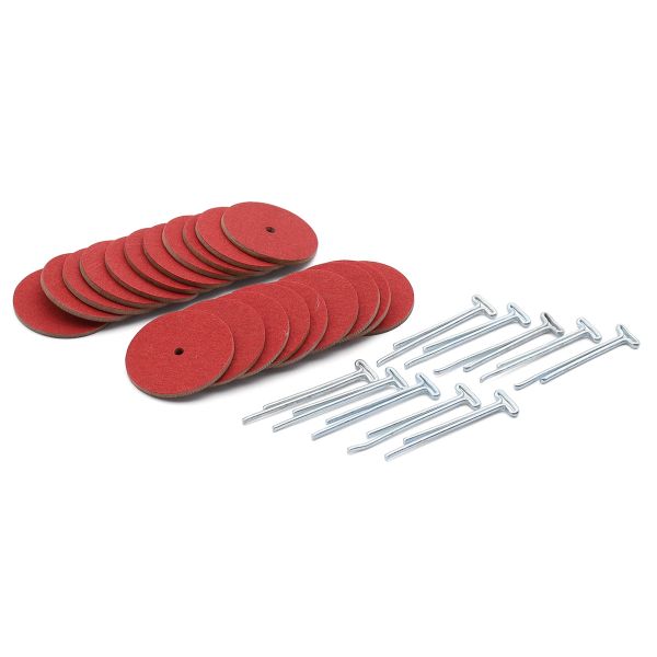 Набор креплений: диск из фибры 25мм (20 шт), Т-шплинт 2х25мм (10 шт)