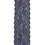 Кружево эластичное (стрейч) 100 мм / 13.71 метров, C147 индиго