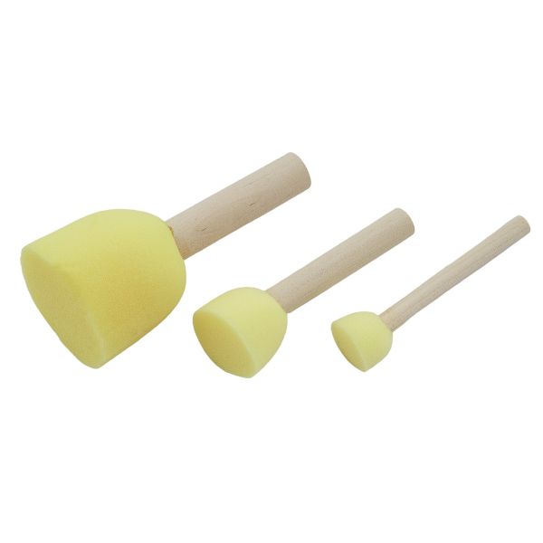 Набор поролоновых спонжиков для рисования, 3 шт, 21347