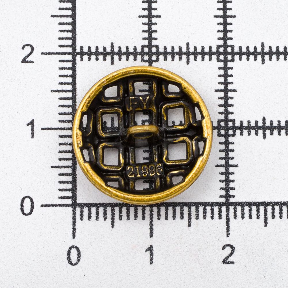 Пуговицы на ножке 28L=18 мм, металл, Bronze (бронза), 10 шт, MP11