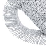 Бахрома отделочная 70.0 мм / 25 метров, крученая, цв.серебро, Hobby&Pro