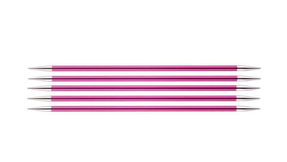 Спицы чулочные Knit Pro Zing ⌀5 мм, 15 см, 47011