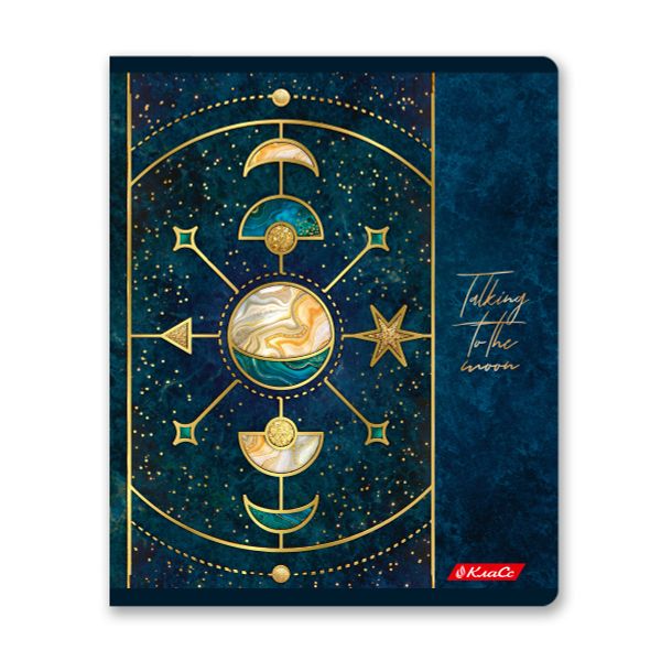 Тетрадь ученическая общая, матовая ламинация + тиснение золотой фольгой, A5+ 48 л. на скобе 65 г/м², белизна 100%, 10 шт, клетка в термоусадочной пленке, 000738 Созвездие успеха, Светоч 48ТЕТк-008