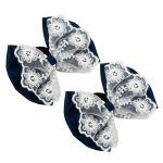 Набор резинок для волос 10 шт (5х2 шт), №02 синий-белый, Cherry Mary DR07082