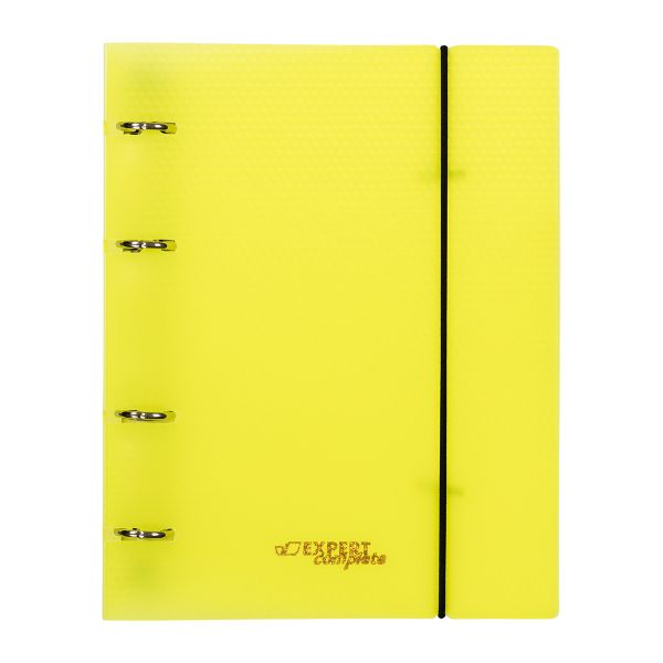 Папка-обложка для сменного тетрадного блока на 4 кольцах A5+ 700 мкм 20 мм, 1 шт, ⌀- 20 мм, желтый EC21140009, Expert Complete EC21140009