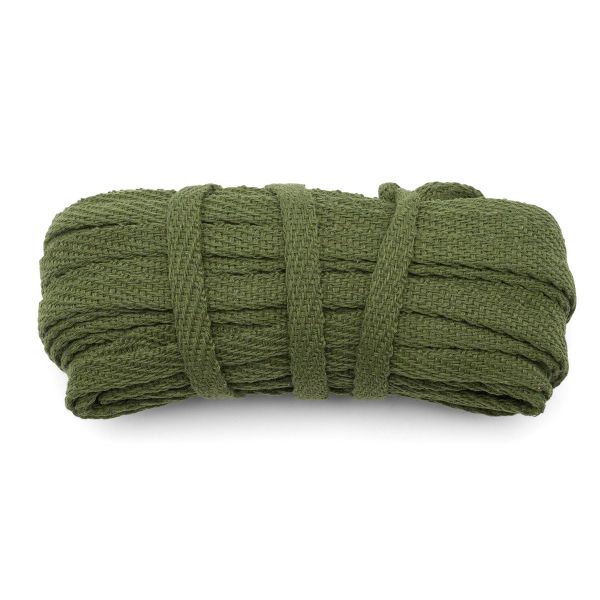 Шнур плоский плетеный х/б ⌀10.0 мм / 20 метров, цв.12 хаки, С3862Г17
