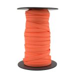 Резинка бельевая (бретелечная) люминесцентная блестящая 10.0 мм / 50 метров, оранжевый