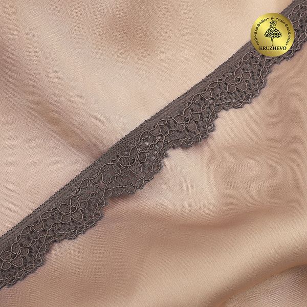 Кружево эластичное (стрейч) 8031 15мм цв.L1645 шиншилла, 50м, Kruzhevo
