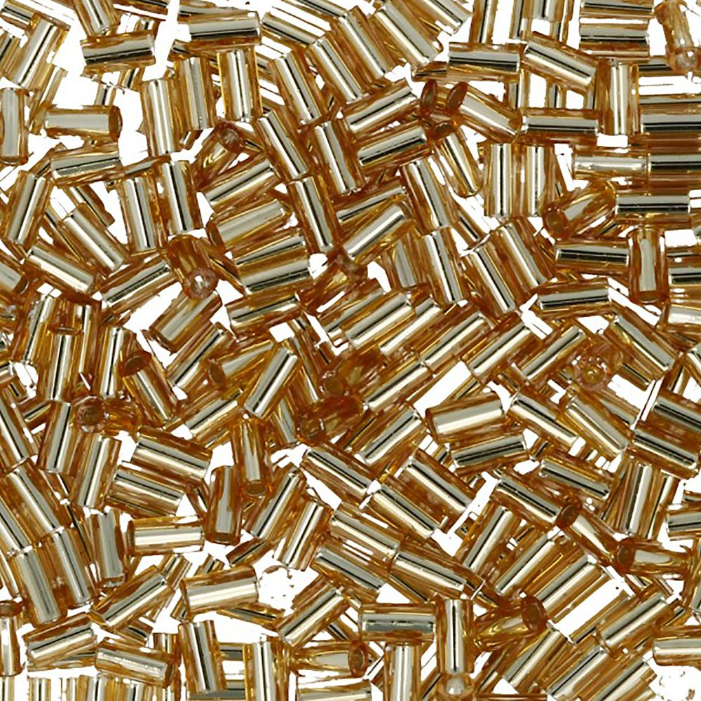 Бисер Toho Bugle 3 (3 мм), 25 г (5х5 г), 0022B золотистый