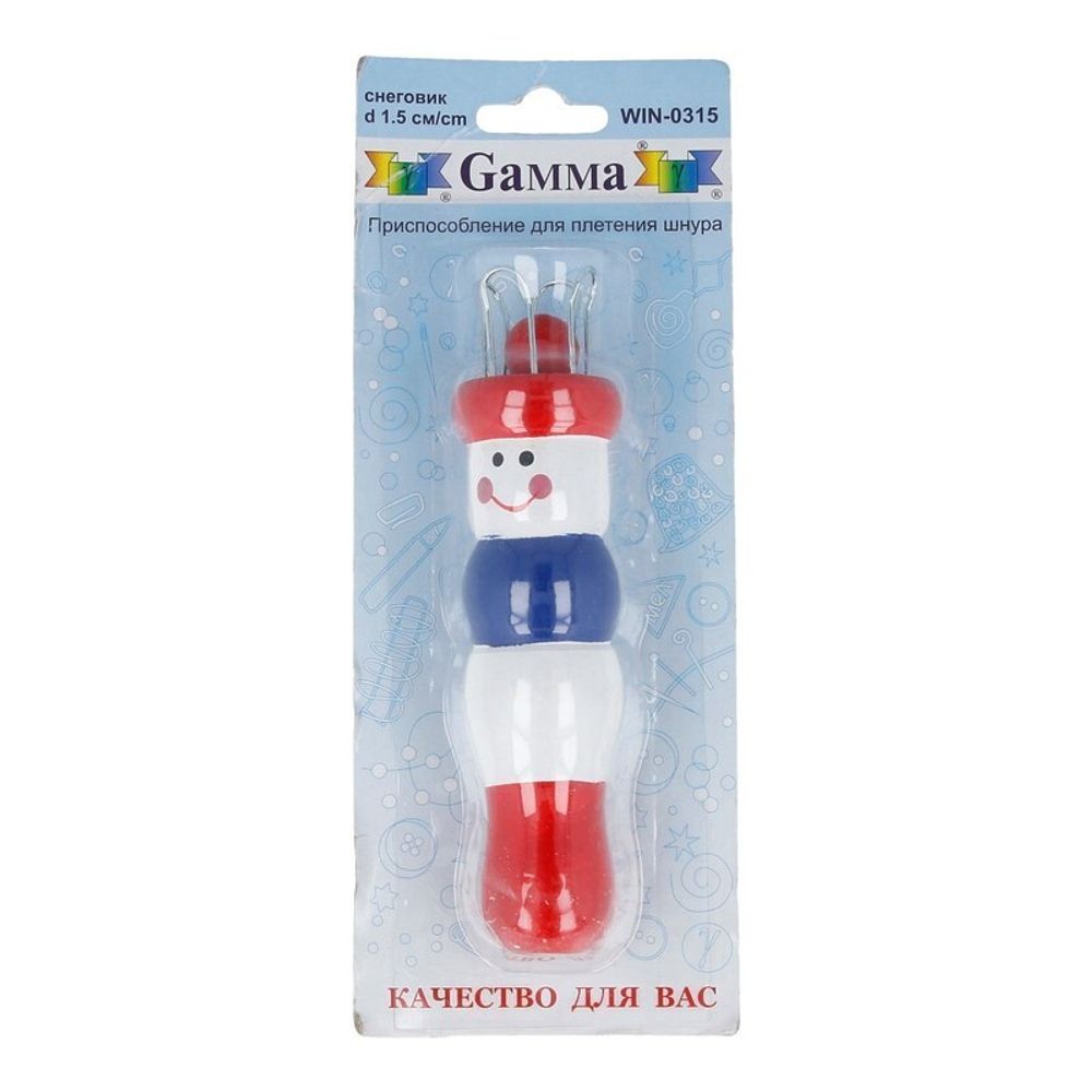 Приспособление для плетения шнура снеговик ⌀1.5 см, Gamma WIN-03 0315