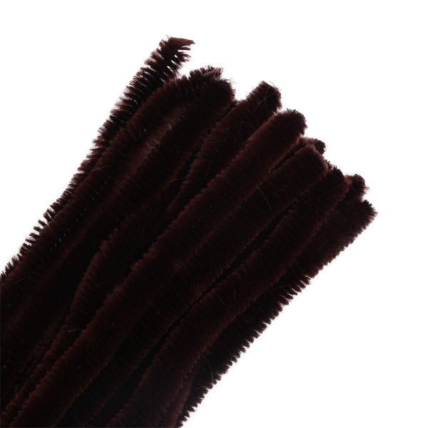 Синель-проволока, 12 мм / 30см, 15 штук, Astra&Craft (A-046 темно-коричневый)