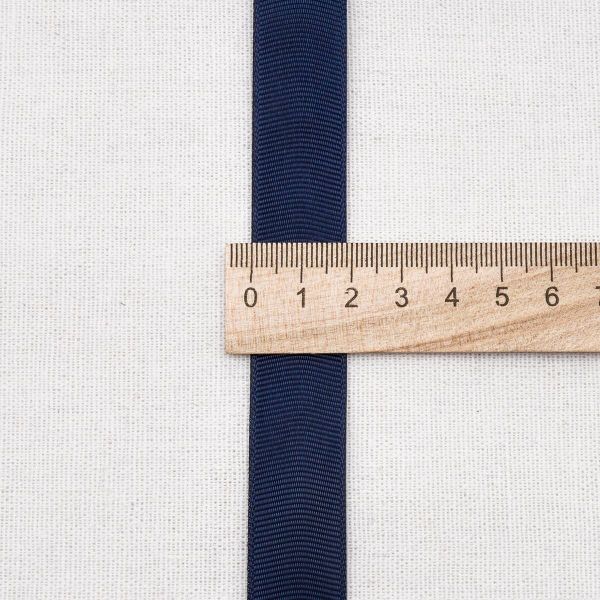 Лента репсовая (в рубчик) 20.0 мм, 159 индиго, уп.18,28 м