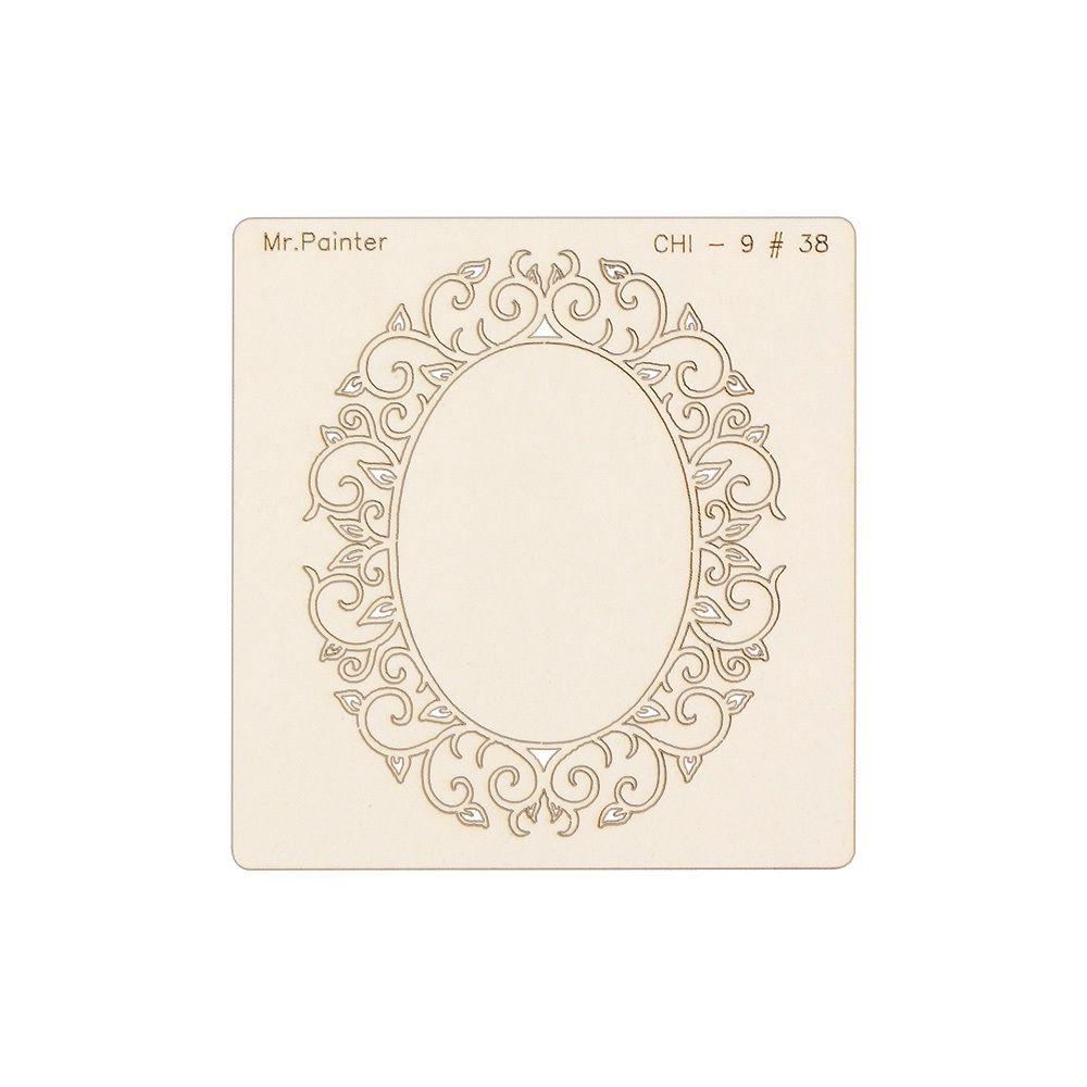 Чипборд 9.5х10 см, 1 шт, 38 Ажурная рамка №1, Mr.Painter CHI-9