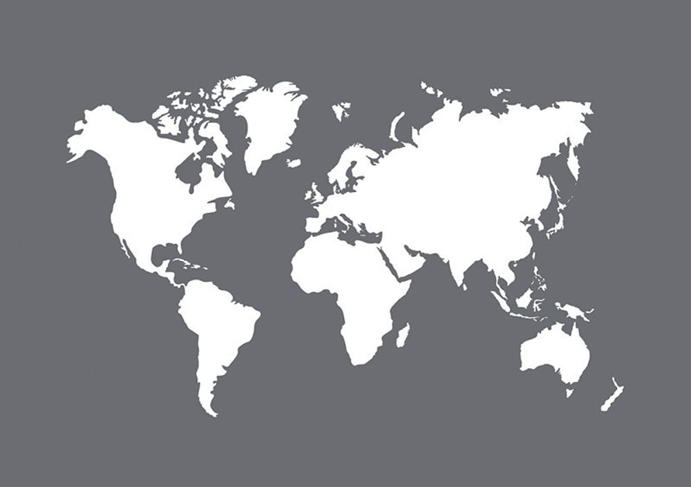 Трафарет World Map в наборе со шпателем-скребком, Rayher