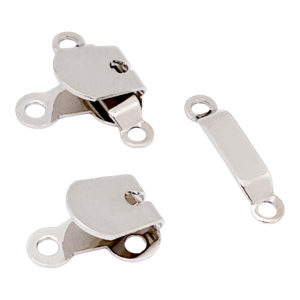 Крючки пришивные 16х21 мм, nickel, 10 шт