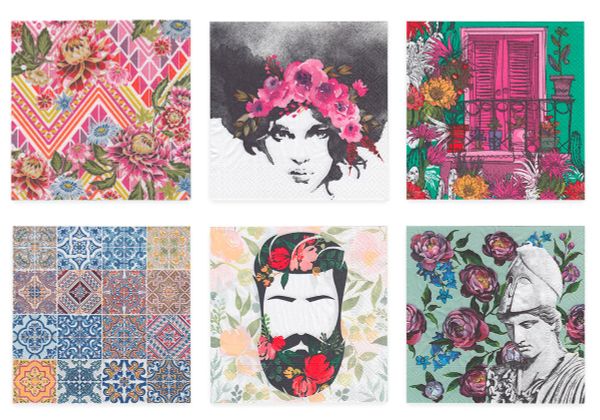 Салфетки для декупажа ассорти №0221-04 33х33, 6 шт, Дух южных странствий, Love2art SDP №0221-04