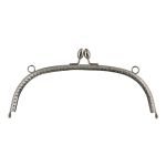 Застежка для сумки фермуар 20.5х7.5 см, 5 шт, 01 серебро, Gamma FER-09