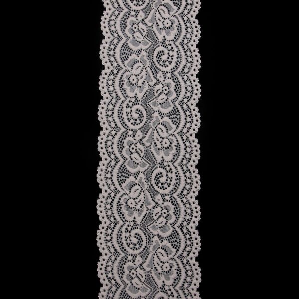 Кружево эластичное (стрейч) 100 мм / 13.71 метров, C571 молочный