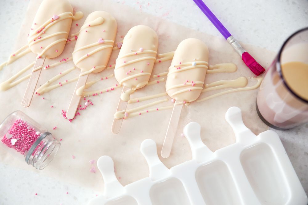 Форма силиконовая для мороженого 21.5х12.5х2.1 см, мини-эскимо -4 ячейки, S-Chief SPC-0403