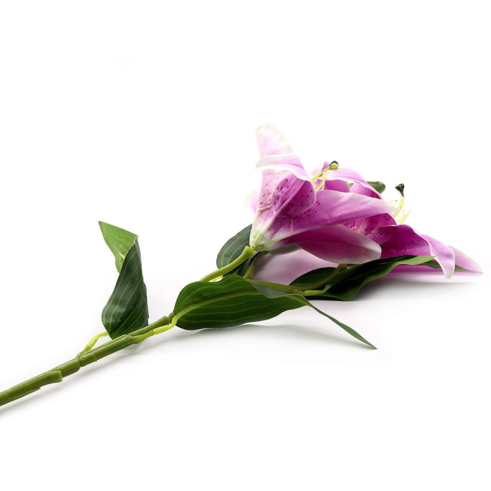 Цветы искусственные Лилия, 84 см, C Сиреневая