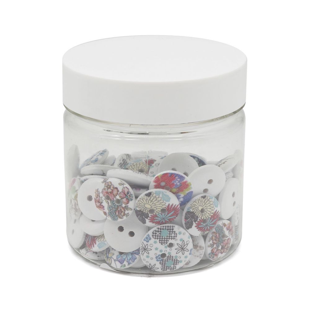 Украшения декоративные пуговицы деревянные Цветочки-лепесточки №10, 15-18 мм, 100 шт