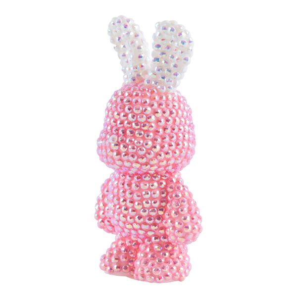 Алмазная (кристальная) мозаика Фрея ALVF-001, брелок Розовый зайка, 4х8 см