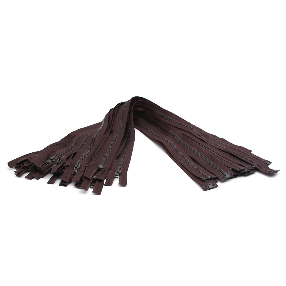 Молния трактор Arta Т6 (6 мм) 1 зам., разъем., 75 см, ОПТ. УП. 25 ШТ., 068 т.коричневый