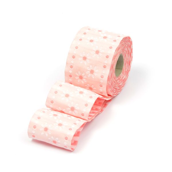 Лента (тесьма) жаккардовая 40.0 мм / 5.48±0.5 метров, MH-09, роз