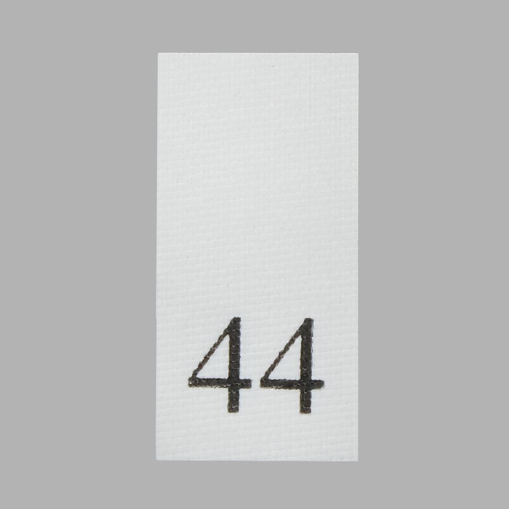 Этикетка-размерник, белый, 10х20 мм, 100 шт, 44