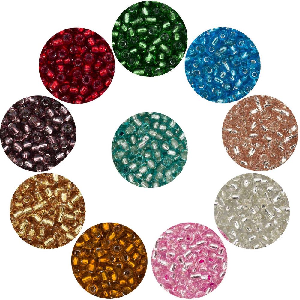 Набор бисера 11/0 ассорти №27 в тубе, 10 цветов, Astra&Craft