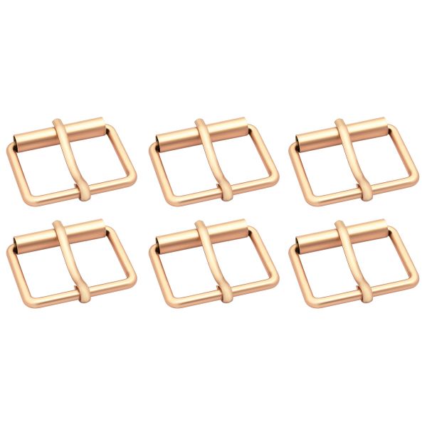 Пряжка прямоугольная 30 мм, металл (Gold Золото матовое), МТ_1864, 6 шт