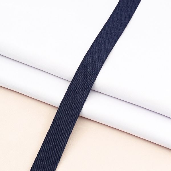 Тесьма (лента) окантовочная 22 мм / 100 метров, 4.5 г/м, 100% п/э, 25 индиго синий, 6135-0293