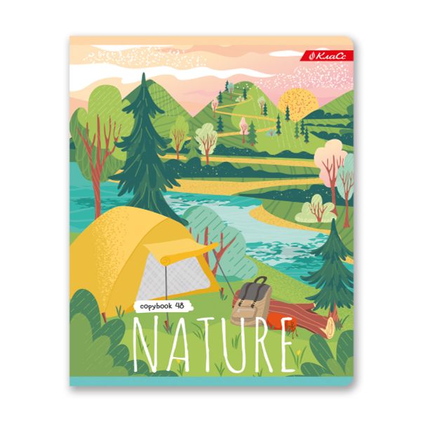 Тетрадь ученическая общая, A5+ 48 л. на скобе 65 г/м², белизна 100%, 10 шт, линия в термоусадочной пленке, 000329 Путешествия, Светоч 48ТСК5_3_2