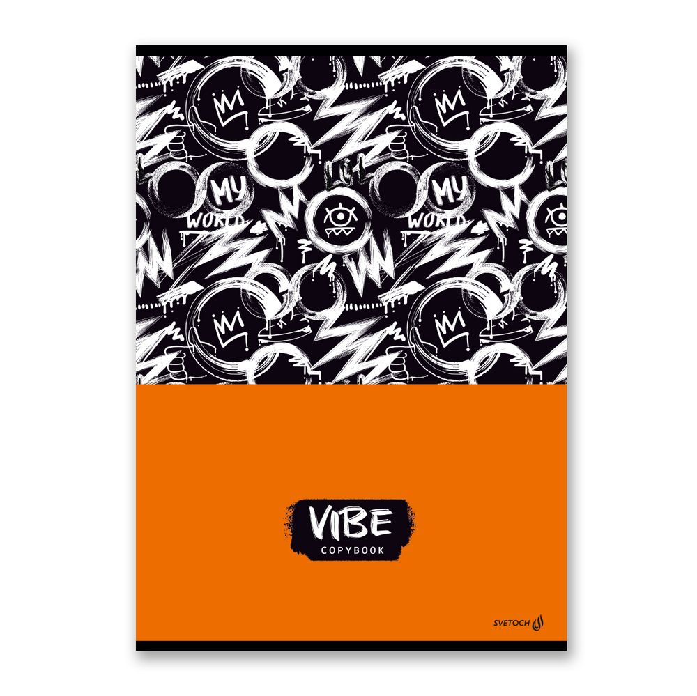 Тетрадь ученическая общая, твин лак, A4 48 л. на скобе 65 г/м², белизна 100%, 6 шт, клетка, 000453 Голос улиц, Светоч 48ТСК4_8_2_1