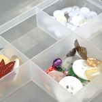 Контейнер для мелочей 13.5х13.7х2.3 см цв. в ассортименте