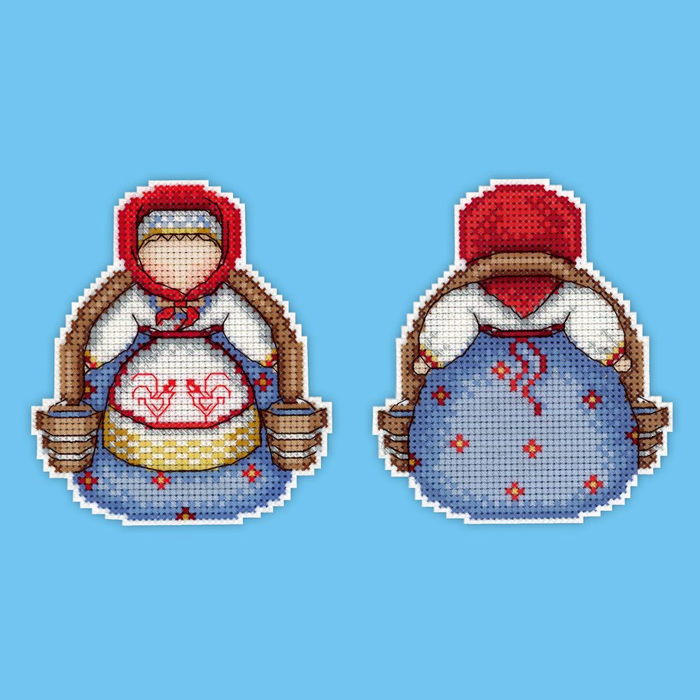 Набор для вышивания нитками МП Студия (Жар-птица), Оберег. Богатушка 9х10 см